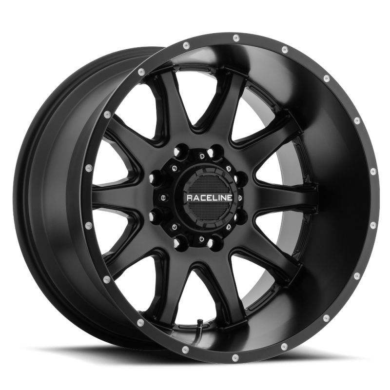 Raceline 930B Shift 17x9in / 5x127/5x139.7 BP / -12mm Offset / 87.1mm Bore - Satin Black Wheel