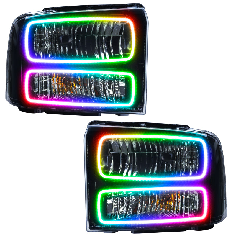 Oracle 05-07 Ford F-250/350 SMD HL - Black - ColorSHIFT w/ 2.0 Controller