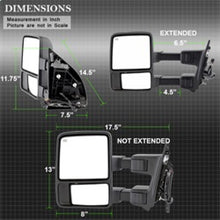 Load image into Gallery viewer, xTune Ford Superduty 08-15 L&amp;R Extendable Power Heated Adjust Mirror Amber MIR-FDSD08S-PW-AM-SET