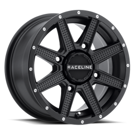 Raceline A92B Hostage 12x7in / 4x110 BP / 10mm Offset / 83.8mm Bore - Satin Black Wheel