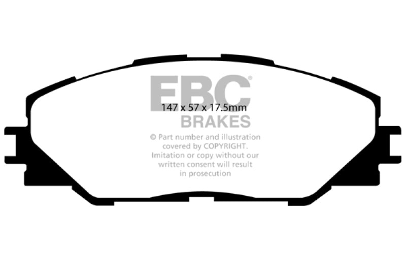 EBC 09-10 Pontiac Vibe 2.4 2WD Ultimax2 Front Brake Pads