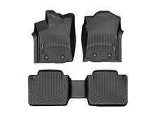 Load image into Gallery viewer, WeatherTech 2018+ Toyota Tacoma Front and Rear FloorLiner - Black (Fits Access/Double Cab)
