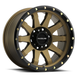 Raceline 934BZ Clutch 17x8.5in / 6x139.7 BP / 0mm Offset / 106.1mm Bore - Bronze Wheel