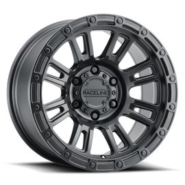 Raceline 956B Compass 17x8.5in / 5x150 BP / 0mm Offset / 110.3mm Bore - Satin Black Wheel