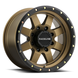 Raceline 935BZ Defender 17x9in / 5x139.7 BP / 0mm Offset / 107.95mm Bore - Bronze Wheel