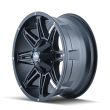 Load image into Gallery viewer, Mayhem 8090 Rampage 17x9 / 6x135 BP / 13mm Offset / 106mm Hub Matte Black Wheel