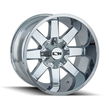 ION 141 20x9 / 8x165.1 BP / 0mm Offset / 130.8mm Hub Chrome Wheel