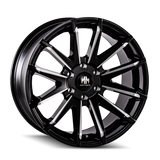 Mayhem 8109 Crossfire 20x9.5 / 5x150 BP / 10mm Offset / 110mm Hub Black w/ Milled Spokes Wheel