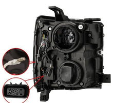 Load image into Gallery viewer, AlphaRex 15-19 Chevy Silverado 2500/3500 LUXX-Series Proj. Headlights Chrome w/Actv SeqSig &amp; DRL