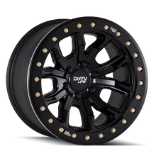 Load image into Gallery viewer, Dirty Life 9303 DT-1 17x9 / 5x139.7 BP / -38mm Offset / 108mm Hub Matte Black Wheel - Beadlock