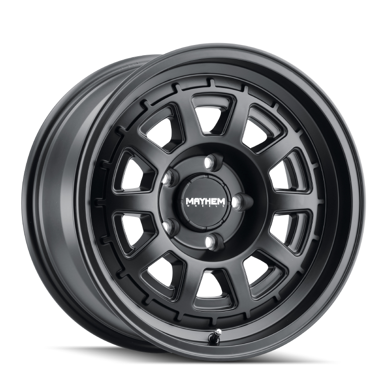 Mayhem 8303 Voyager 18x9 / 5x150 BP / 0mm Offset / 110mm Hub Matte Black Wheel