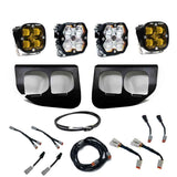 Baja Designs 20-22 Ford SD Squadron Pro/SAE 2.0 Fog Pocket Kit Upfitter (SAE Fog) - Baja Amber