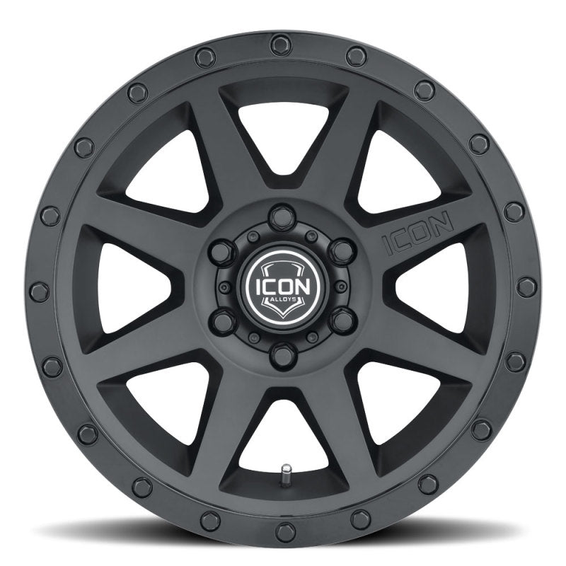 ICON Rebound 18x9 6x5.5 25mm Offset 6in BS 95.1mm Bore Double Black Wheel