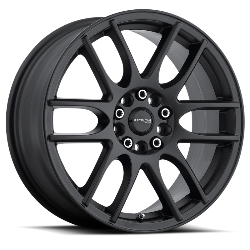 Raceline 141B Mystique 17x7.5in / 5x110/5x115 BP / 40mm Offset / 72.62mm Bore - Satin Black Wheel