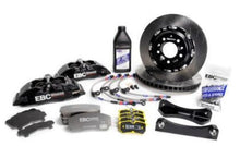 Load image into Gallery viewer, EBC Racing 06-18 BMW X5 (E70/F15) Black Apollo-6 Calipers 380mm Rotors Front Big Brake Kit