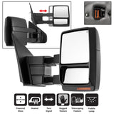 xTune Ford F150 07-14 Power Heated Amber LED Signal Telescoping Mirror Right MIR-FF15007S-PWH-AM-R