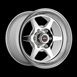 Weld S76 17x6 / 5x4.75 BP / 3.5in. BS Polished Wheel (Low Pad) - Non-Beadlock