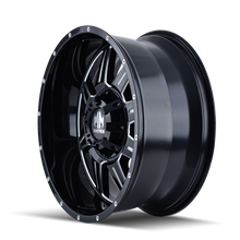 Load image into Gallery viewer, Mayhem 8100 Monstir 20x9 / 6x135 BP / 0mm Offset / 106mm Hub Black w/ Milled Spokes Wheel