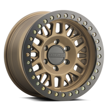 Load image into Gallery viewer, Raceline RT951B Ryno 17x9in/8x165.1 BP/-38mm Offset/130.8mm Bore- Bronze &amp; Black Ring Beadlock Wheel