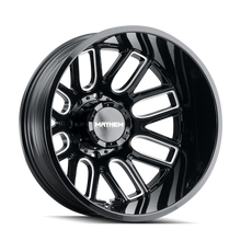 Load image into Gallery viewer, Mayhem 8107D Cogent Dually 20x8.25/8x210 BP/-232mm Offset/154.2mm Hub Black w/ Milled Spokes Wheel