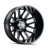 Mayhem 8107D Cogent Dually 20x8.25/8x170 BP/-192mm Offset/124.9mm Hub Black w/ Milled Spokes Wheel