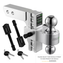 Load image into Gallery viewer, Rhino USA 8In Heavy Duty Drop Hitch - 2In (Silver)