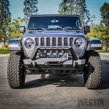 Load image into Gallery viewer, Westin 18-19 Jeep Wrangler JL Stubby Front Bumper - Textured Black