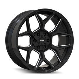 Mayhem Vanquish 8119 20X9 / 6x135/6x139.7 / 0mm Offset / 106.1mm  Hub - Gloss Black Milled