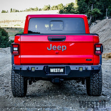 Load image into Gallery viewer, Westin 2020 Jeep Gladiator w/Sensors WJ2 Rear Bumper w/Sensor - Textured Black