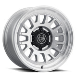 ICON Anza 17x8.5 5x150 25mm Offset 5.75in BS Silver Machined Wheel