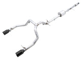 AWE Tuning 4th Gen GM 1500 5.3L 0FG Cat-Back Split Rear Exit (Flat Bumper) - Dual Diamond Tips
