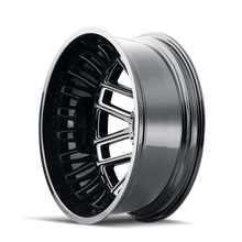 Load image into Gallery viewer, Mayhem 8107D Cogent Dually 20x8.25/8x165.1 BP/-232mm Offset/121.3mm Hub Black w/ Milled Spokes Wheel