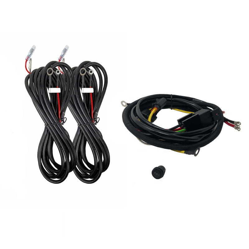 KC HiLiTES Platform One Profile SideCast 4-Light Wiring Kit for F150/Raptor/Super Duty