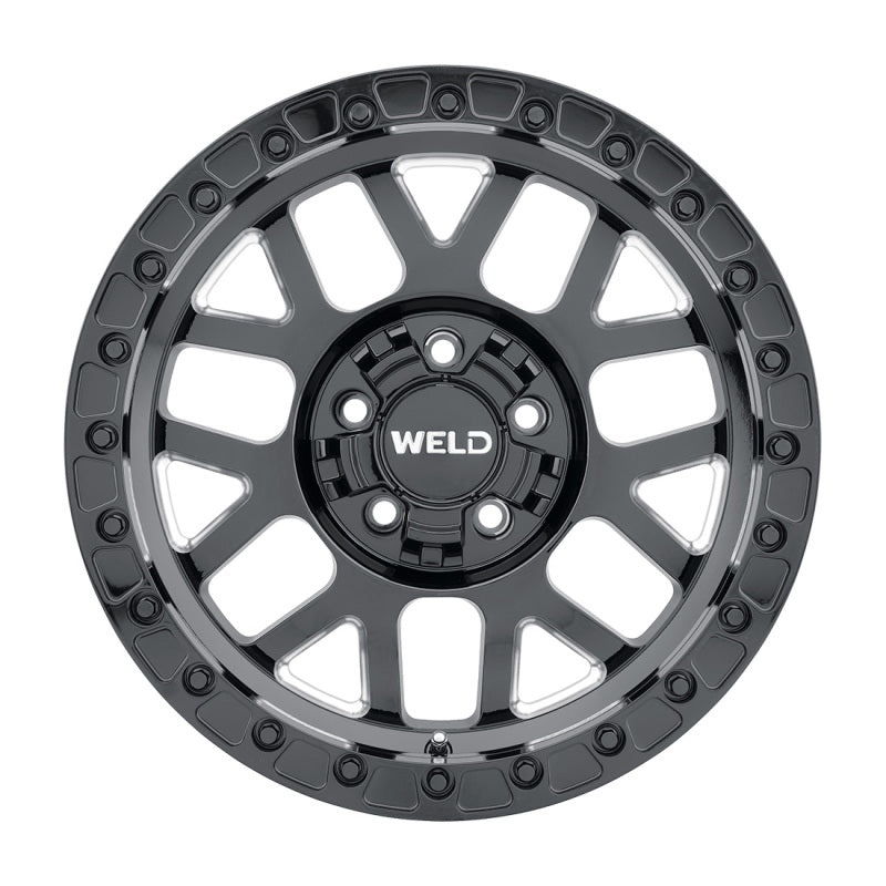 Weld Off-Road W902 17X9.0 Cinch Beadlock 5X127 5X139.7 ET-12 BS4.50 Gloss Black MIL 87.1