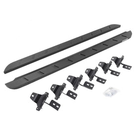 Go Rhino 18-22 Jeep Wrangler JLU 4DR RB10 Slim Running Boards Kit (Incl. Brackets) - Tex. Blk
