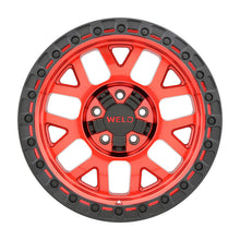 Load image into Gallery viewer, Weld Off-Road W133 17X9 Cinch 5X114.3 5X127 ET-12 BS4.50 Candy Red / Satin Black Ring 78.1