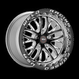 Weld S82 17x10 / 5x120 BP / 7.2in. BS (43mm Offset) Black Wheel (High Pad) - Black Single Beadlock