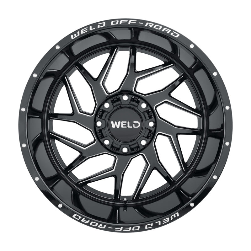 Weld Off-Road W117 22X12 Fulcrum 8X165.1 ET-44 BS4.75 Gloss Black MIL 125.1