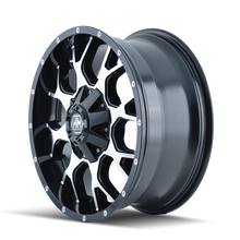 Load image into Gallery viewer, Mayhem 8015 Warrior 18x9 / 6x135 BP / 18mm Offset / 106mm Hub Black/Machined Face Wheel