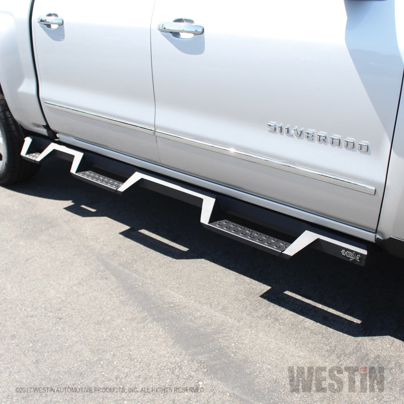 Westin 07-18 Chevrolet Silverado 1500 CC 5.5ft Bed HDX Drop W2W Nerf Step Bars - Tex. Blk