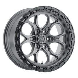 Weld Off-Road W107 18x9 Ledge 6 6x135 ET19 BS 5.76 Satin Gunmetal / Satin Black Ring 87.1
