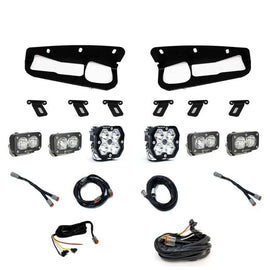 Baja Designs 21-25 Ford Bronco Squadron 2.0 (Spot) / S2 Sport D/C & W/C FPK Steel Bumper w/UP -Clear