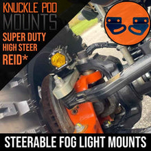 Load image into Gallery viewer, REID Super Duty Steerable Knuckle Pod Light Mounts (2005-2012)