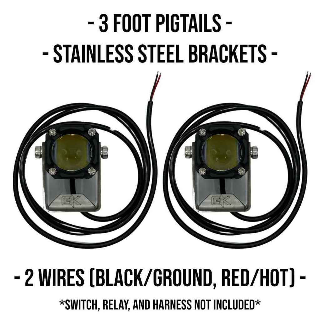 GK "Easy Switch" 3 Function LED Amber/White Pod Lights
