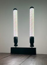 Load image into Gallery viewer, Close up of Stubby Chubby LED Whip highlighting its 2-inch thick body and vibrant LED lights.