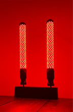 Load image into Gallery viewer, Stubby Chubby LED Whip in action at night, illuminating the surroundings with powerful LED lights.
