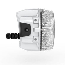 Load image into Gallery viewer, Side view of the Ford Bronco Quatro Fog Brackets for Gen 6 Plastic Bumper Models with NACHO Quatro lights.