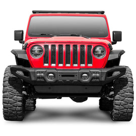 RIVAL Gen2 Front Stamped Steel Full-Width Bumper 2018-2025 Jeep Wrangler JL including 392 | 2007-2018 Jeep Wrangler JK | 2020-2025 Jeep Gladiator including Mojave
