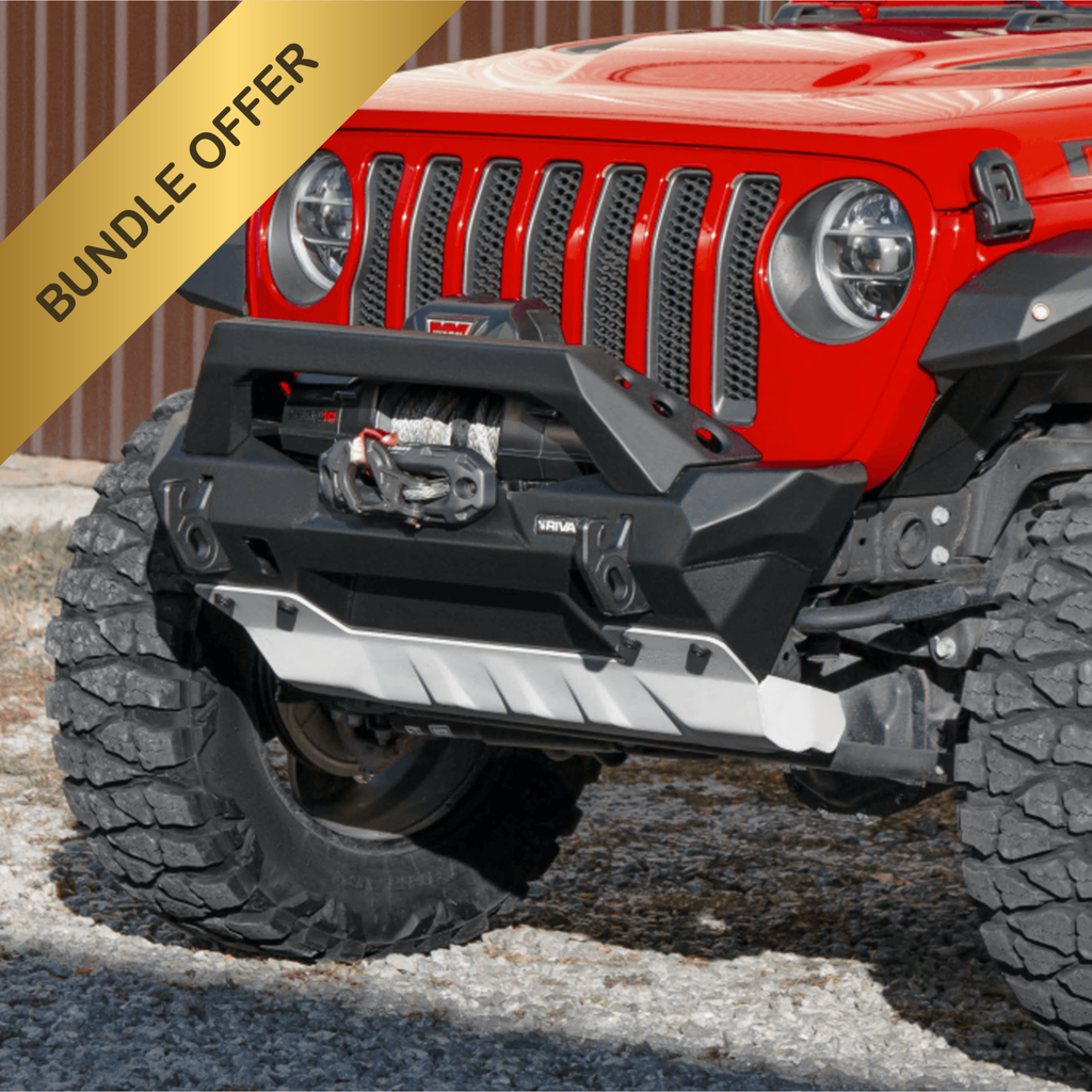 RIVAL Jeep Wrangler Front Bumper Jeep Wrangler JL Jeep Wrangler JK Jeep Gladiator except Mojave