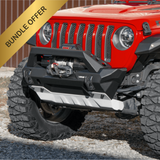 RIVAL Jeep Wrangler Front Bumper Jeep Wrangler JL Jeep Wrangler JK Jeep Gladiator except Mojave